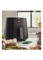 فيليبس مقلاة هوائية 5000 سلسلة كونيكتد XL HD9280 - أسود - 2000 واط