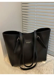 Large Capacity Bag For Women s Autumn And Winter Versatile 2024 New Simple Shoulder Bag College Student Class Bag Commuting Tote Bag