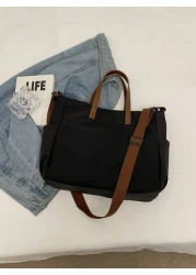 Minimalist Fashionable One Shoulder Crossbody Bag Large Capacity Commuting Versatile Women Tote Bag With Multiple Pockets Lightweight Foldable For Outdoor Travel Office University