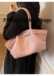 1pc Women s Large Capacity Tote Bag Retro Embossed PU Leather Removable Strap Burgundy Red Ladies Fashion Handbag Suitable For Shopping Commuting Everyday Use