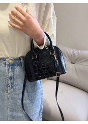 حقيبة صدف للنساء أزياء بسيطة محمول باليد أسلوب أساسي حقيبة كتف كاجوال حقيبة كروسبودي