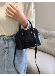 حقيبة صدف للنساء أزياء بسيطة محمول باليد أسلوب أساسي حقيبة كتف كاجوال حقيبة كروسبودي