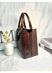 3 Piece Set PU Handbag For Women Elegant Fashion Tote With Coin Purse And Card Holder Versatile Large Capacity Shoulder Bag Chic Bag With Stylish Design Available In Multiple Colors Best Mothers Day G