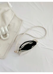 Fashionable Classic Niche Design Gentle Women s Commuting Date Shoulder Crossbody Bag Striped Embossed Handbag Fashionable Round Crossbody Bag Women s Double Handle Novel Wallet