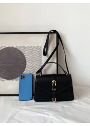 Lightweight Business Casual Buckle Decor Square Bag Mothers Day Gift For Mom For Teen Girls Women College Students Rookies White collar Workers Perfect for Office College Work Business Commute Outdoor