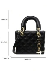 Dedoo Small And Niche High End Daifei Handbag For Women 2024 Fashionable New Diamond Grid Handbag Shoulder Crossbody Bag Christmas Gift Travel Party Travel Best Mothers Day Gifts Women