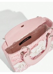 SHEIN Belle حقيبة يد فخمة ، جذابة ، أنيقة ، زهرية ، لحمل النساء ، حقيبة مساء نسائية ، للفتيات ، السيدات ، الطالبات ال