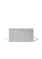 1pc Mini Glitter Shiny Chain Folding Wrinkle Square Bag For Wedding Party Evening Tready Party Bags Perfect For Party Wedding Prom Dinner Banquet Perfectly Matching With Prom Dresses For Women Prom Ac