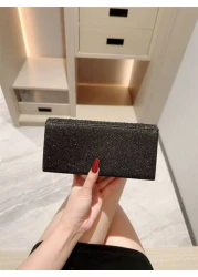 Glitter Evening Bag Purse Women Evening Bag Envelope Handbag Large Wedding Party Prom Purse Mini Flap Square Bag Metallic Sequin Dress Bag Evening Bags For Teen Women Women Socialites Working Women Et