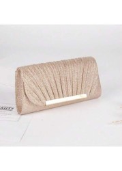 Sparkling Hand Clutch Bag Niche Mini Handbag Fashion Chain Shoulder Crossbody Evening Wallet