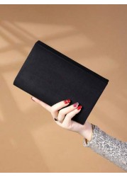 Luxury Evening Bag Glamorous Elegant Refined Alluring Quiet Luxurious Metal Edged Chain Square Velvet Bag Suitable For Ladies Party Girls Brides Perfect For Parties Weddings Galas Dinners Great Gift F