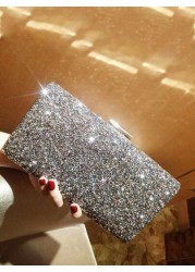 Glitter Bling Shiny Glamorous Elegant Exquisite Small Box Bag Rhinestone Decor Glamorous Funky Rhinestone Mini Bag Star Women Ladies Lover Prom Party Bride Bag Wedding Dinner Bag Evening Bag Rhineston