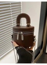 جملة 2025 وصول جديد مربع مستحضرات تجميل محمول وجميل، حقيبة أحمر شفاه صغيرة حقيبة كتف/متقاطعة للنساء