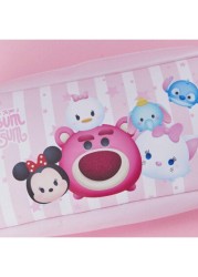 1PC Disney School Pink PU Leather Zipper Gift Bag Makeup Bag Cute Cartoon Printed Pattern Pen Bag Storage Bag Pencil Case Lotso Marie Cat Minnie Dumbo Donald Duck Stitch Birthday Gift Holiday Gift Stu