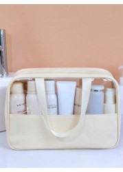 3pcs Set 1 Summer Travel Cosmetic Bag Waterproof Toiletry Bag Multi Functional Makeup Organizer Bag Travel Makeup Brush Holder Bag Portable Travel Organizer Pouch Suitable For Skincare Cosmetics Makeu
