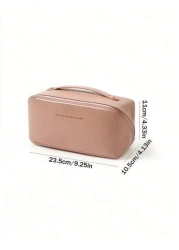 1pc Travel Makeup Storage Bag Portable Cosmetic Organizer Pouch Waterproof Toiletry Bag With Large Capacity For Women Makeup Tools And Skincare Items Suitable For Travel Cruise Dorm Beach Bathroom Dec