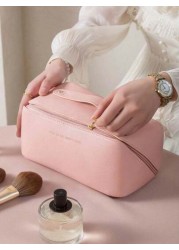1pc Makeup Bag Makeup Organizer Portable Travel Storage Bag Waterproof Toiletry Bag Multi Functional Hanging Bag Skincare Product Bag Makeup Brush Holder Cosmetic Tool Bag Travel Essentials Bathroom S