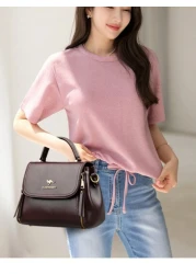 KAIDIFEINIROO Flip Cover Bilayer Women Purses And Handbags Crossbody Luxury Casual Totes High Quality Leather Fashion Messenger Shoulder Bags