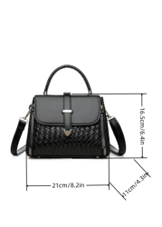 New Fashionable All Match Retro Minimalist Shoulder Bag Handbag Tote Bag Solid Color Crossbody Bag PU Leather Women s Bag Niche Design Sophisticated Suitable For Commuting Daily Shopping Dating Outing
