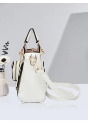 حقيبة كتف عصرية وحقيبة كروس بدي صغيرة بزخارف حرف PLANEE ومحفظة نقود بتصميم القط اللطيف، للنساء