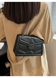 Quilted Flap Chain Square Bag For Teen Girls Women College Students Rookies White collar Workers Perfect for Office Work Business Commute Best Work Bag for Women