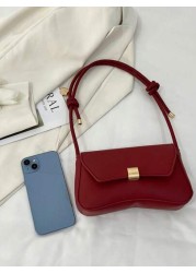 New Fashion Casual Metal Hardware Hot Selling Coin Small Purse Women Handbag Solid Color PU Leather