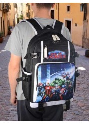 Disney Graphic Simple Letter Print Lightweight Oxford Cloth Backpack Large Capacity Laptop Bag Travel Rucksack Adjustable Straps Multi Compartment College Style Suitable For Students Summer