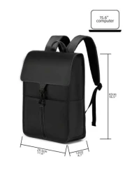 1pc Black Fashion Backpack For Men High End Business Commuting Laptop Bag With Waterproof Design And 15 6 Laptop Compartment Christmas Gifts Christmas Gifts Fall Winter Travel Holiday Practical Studen
