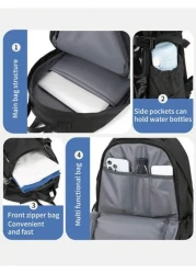 حقيبة ظهر كبيرة السعة للتخييم والتنزه في الهواء الطلق، حقيبة ظهر متعددة الوظائف للجنسين للسفر والتنزه والريا