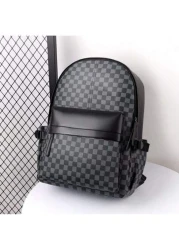 Men s Fashionable Handbag Classic Large Capacity Computer Backpack For Students Durable And Scratch Resistant Can Hold Files And Office Supplies Business Commute PU Leather Minimalist Style Suitable G