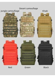 Tactical Assault Backpack Large Military Backpack For Outdoor Students Laptop Unisex Suitable For Hiking Camping Trekking Camouflage One Size