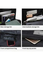 Outdoor Camping Hiking Backpack Summer Travel Bag Laptop Backpack Black Backpack Vintage Sports Bag Large Capacity Multi Function Portable Travel Vacation Gym Fitness Bag Oxford Fabric Minimalist Casu