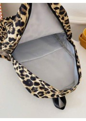 1pc New Leopard Print Large Capacity Multifunctional Preppy Style Fashion Backpack School Backpack Book Bag School Backpack Large Backpack School Backpack Back To School Bag Lightweight Portable Class