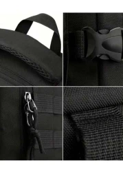 Outdoor Multi Pocket Backpack Men Purse Can Hold 15 6 Inch Computer Bag Lightweight School Bag Large Capacity Travel Bag Commuter Convenient Day Bag Multi Functional Book Bag For Students Junior High