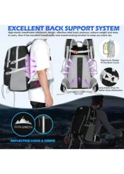 NEWHEY Hiking Backpack 40L Packable Camping Backpack For Men Women Waterproof Lightweight Hiking Daypack Hiking Bag Foldable Backpack Travel Daypack For Climbing Trekking Camping