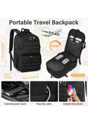 NEWHEY Lunch Backpack For Men 17 3 Inch Laptop Backpack With USB Charging Port Waterproof Work Backpack With Insulated Lunch Bag For Travel College Business With MOLLE Design Vacation Travel Backpack