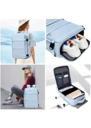 حقيبة ظهر 40 * 20 * 25 سم للسفر الجوي مع متطلبات رايانير ، حقيبة سفر صغيرة للرجال، حقيبة ظهر مناسبة للكمبيوتر المحم