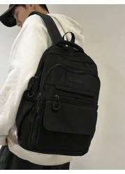 Book Backpack Flap Backpack Waterproof Portable For Travel Vacation Work Office Sport Gym Outdoor Nylon Casual For Student Boys College Student Teens Senior High School Student Funny Gifts Christmas H