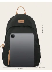 Color Blocking Men s Casual Large Capacity Backpack New Fashion Lightweight Travel Couple Backpack Versatile Student Schoolbag