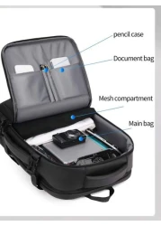 حقيبة ظهر قابلة للتوسيع ذات سعة كبيرة 1 قطعة ، حقيبة شاطئ خارجية ، حقيبة ظهر طالب مدرسي ، حقيبة نهاية الأسبوع ،