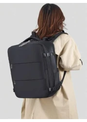 1pc Large Travel Backpack For Men Business Laptop Backpack Carry On Bag 40x20x25 Carry On Backpack Airline Approved Waterproof Backpack Multifunctional Independent Shoe Compartment Wet And Dry Separat