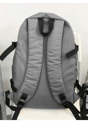 New Fashionable And Casual Large Capacity Solid Color Backpack For Students Versatile For Class And Commuting Unisex