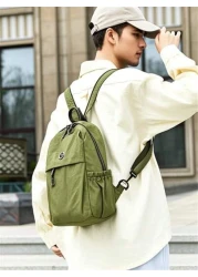 Multifunctional Dual Purpose Breast Bag For Men And Women Outdoor Travel Lightweight Small Backpack Mountaineering Bag Fashionable Crossbody Bag