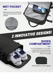 Floless Travel Backpack Work Bag Carry On Hand Luggage Water Resistant Business Large Daypack Weekender Bag Slim Laptop Backpack With USB Charging Port College Bag Computer Bag Gifts Fits 15 6 Inch No