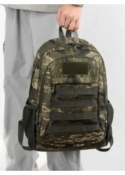New Simple Large Capacity Tactical Camouflage Backpack Multifunctional Outdoor Camping Bag Hiking Rucksack With Multiple Compartments Suitable As Gift For Teenagers Backpack For Travel