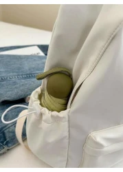 New Fashionable High School Travel Backpack Japanese Style Solid Color Large Capacity Multi Functional Suitable For College Students Freshman For Books Multi Functional Dorm University Gifts Outdoor P