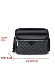 saroxi Men Bag Men Messenger Bag Fashion Casual Bag Shoulder Bag Youth Gift Large Capacity Clutch Bag Travel Bag Commuter Shoulder Bag Back To Sling Bag Students Fall Bag Cylinder Bag Old Money Christ