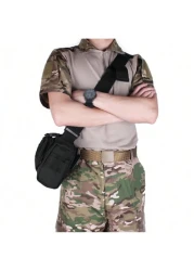 NYXIA حقيبة كتف مقاومة للماء متعددة الاستخدامات، حقيبة صدر محمولة للخارج، حقيبة دراجة، حقيبة خصر من النايلون عا