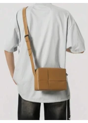 حقيبة كاميرا مصنوعة من مادة البولي يوريثان المقاومة للماء والمنسوجة بشكل أنيق، حقيبة كتف محمولة مناسبة للجنس