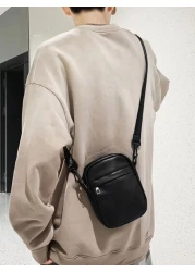 High School Students University Freshman Multifunctional Sling Bag Shoulder Bag Casual Bag Mini Men Minimalist Square Bag Handbag College Outdoors Sports Messenger Bag Ideal Gift Simpler Classic Satch